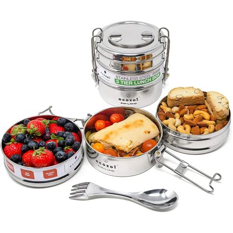 extra large stainless steel lunch box|best stackable lunch containers.